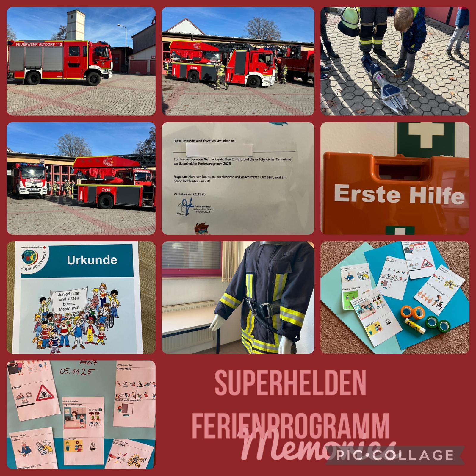 Collage Superhelden